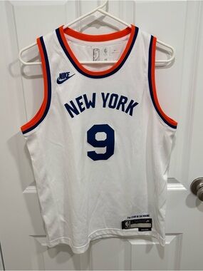 Nike NBA New York Knicks RJ Barrett #9 Basketball Jersey Boys U.S. Large